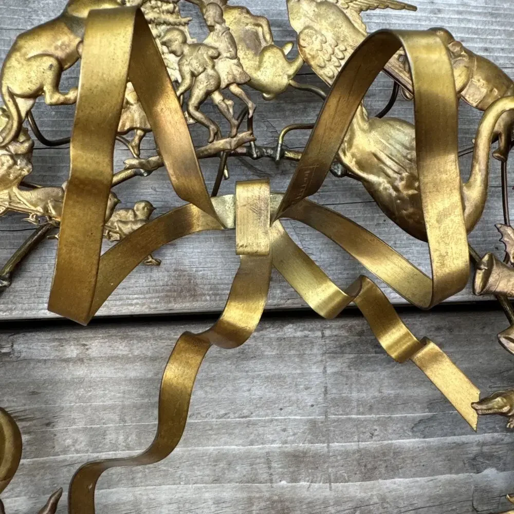Antique Vtg Dresden Petite Choses Brass 11